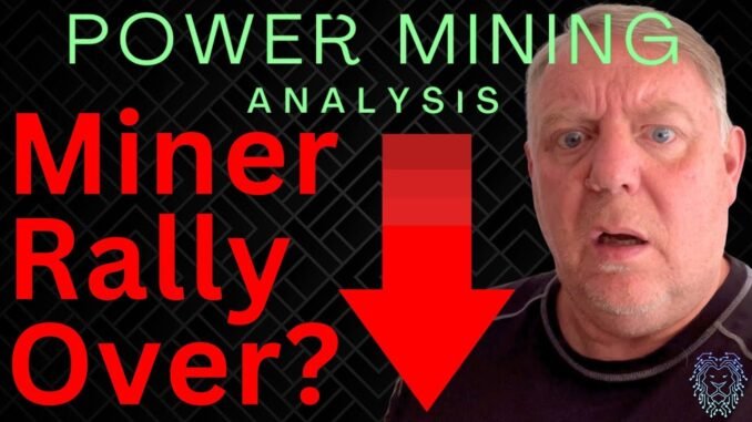 Is The Bitcoin Miner Rally Over? | Bitcoin Mining Stocks Crashing | Top Bitcoin Stock News Today