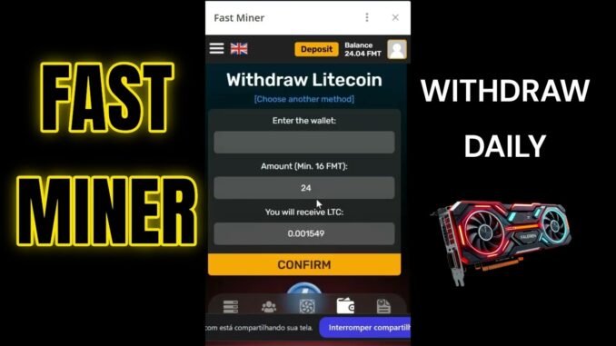 💰💻 Earn $/Day with FAST MINER! 🚀 New Crypto Mining Bot on Telegram (Airdrops + Daily Withdrawals!) 💸