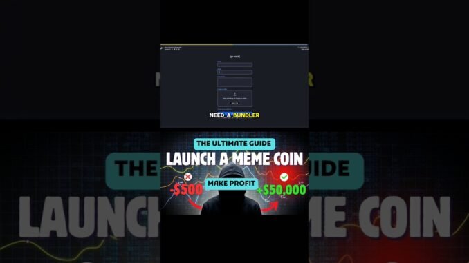 The ultimate guide to launch a Meme coin #crypto #memetools #cryptotrading #passiveincome #memecoin