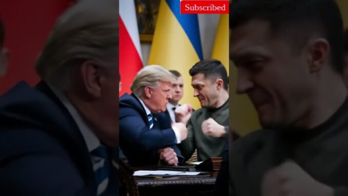 Fight between trump and zelensky after oval office meeting #trump #ai #news #zelensky #politics