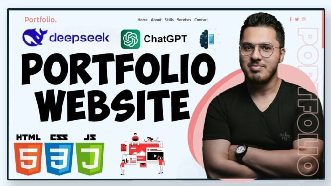 Create a Stunning Portfolio Website Using AI (Full Tutorial for Beginners!) | CodeWithHarry | ILusxx