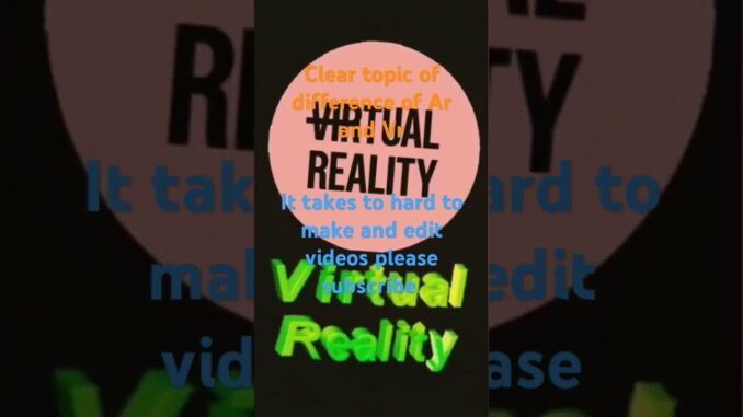 Clear difference of Ar and vr #facts #crypto #cryptonews #virtualworlds #viralshorts #latestshorts
