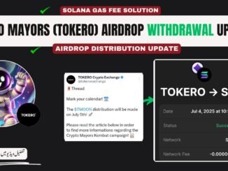 Crypto Mayors Token Withdrawal Guide | Tokero Ditribution , Sell Process & Sol Gas Fee Solution