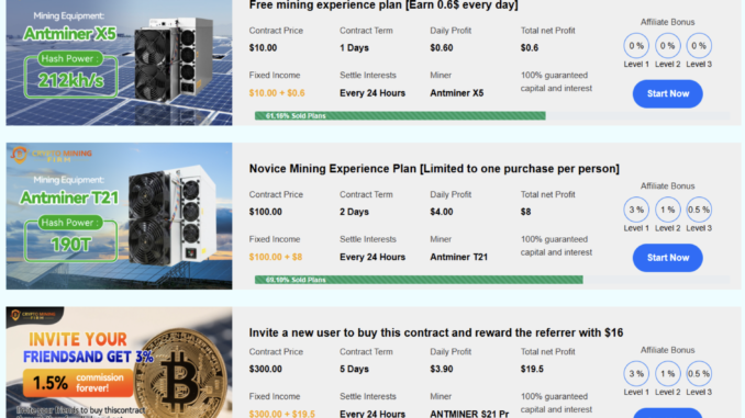 Crypto Mining Firm Launches an App Cloud Mining Platform That Crypto Mining Firm Launches an App Cloud Mining Platform That Is Available to Everyone, Lowering the Threshold for Cryptocurrency Mining